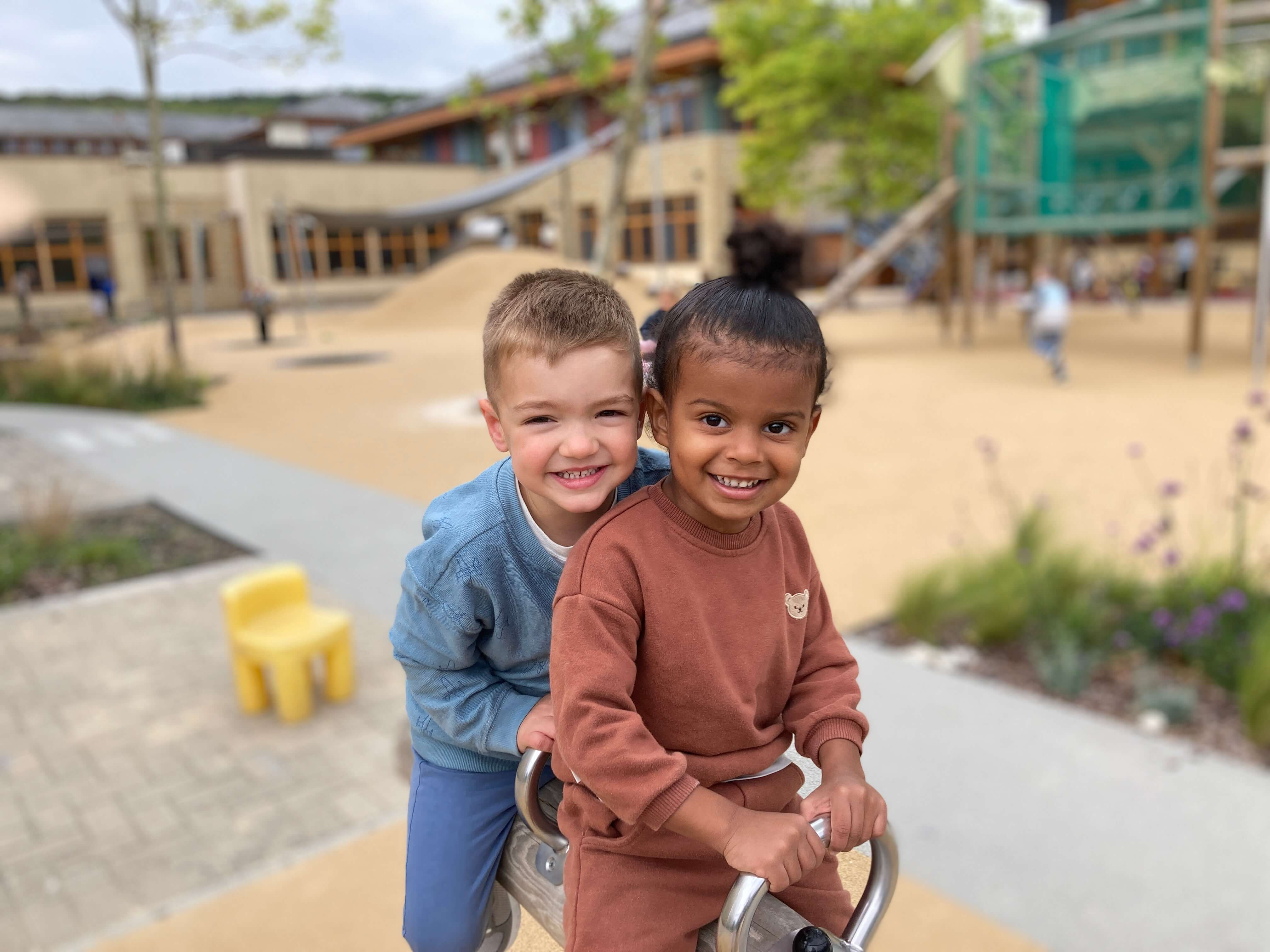 Children at AISB Playground