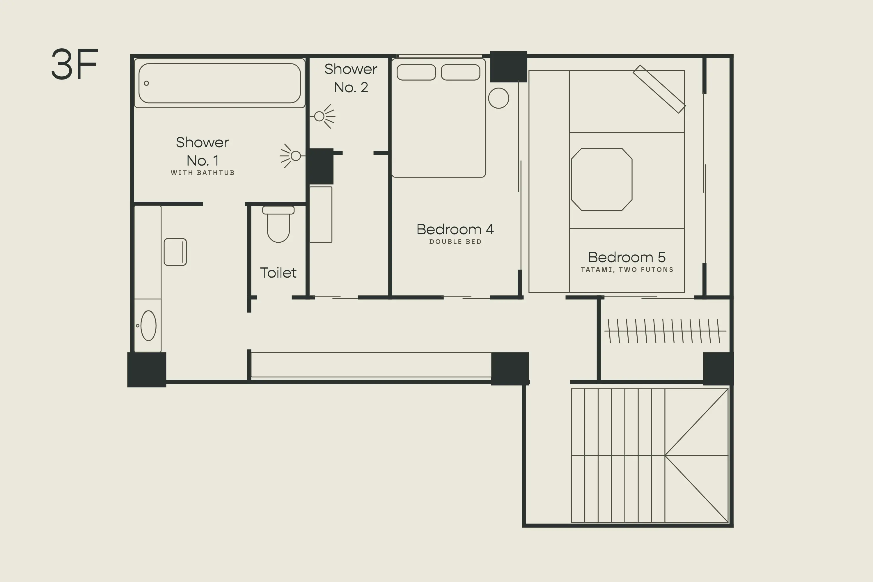 Kaminarimon Asakusa floor plan 3rd floor