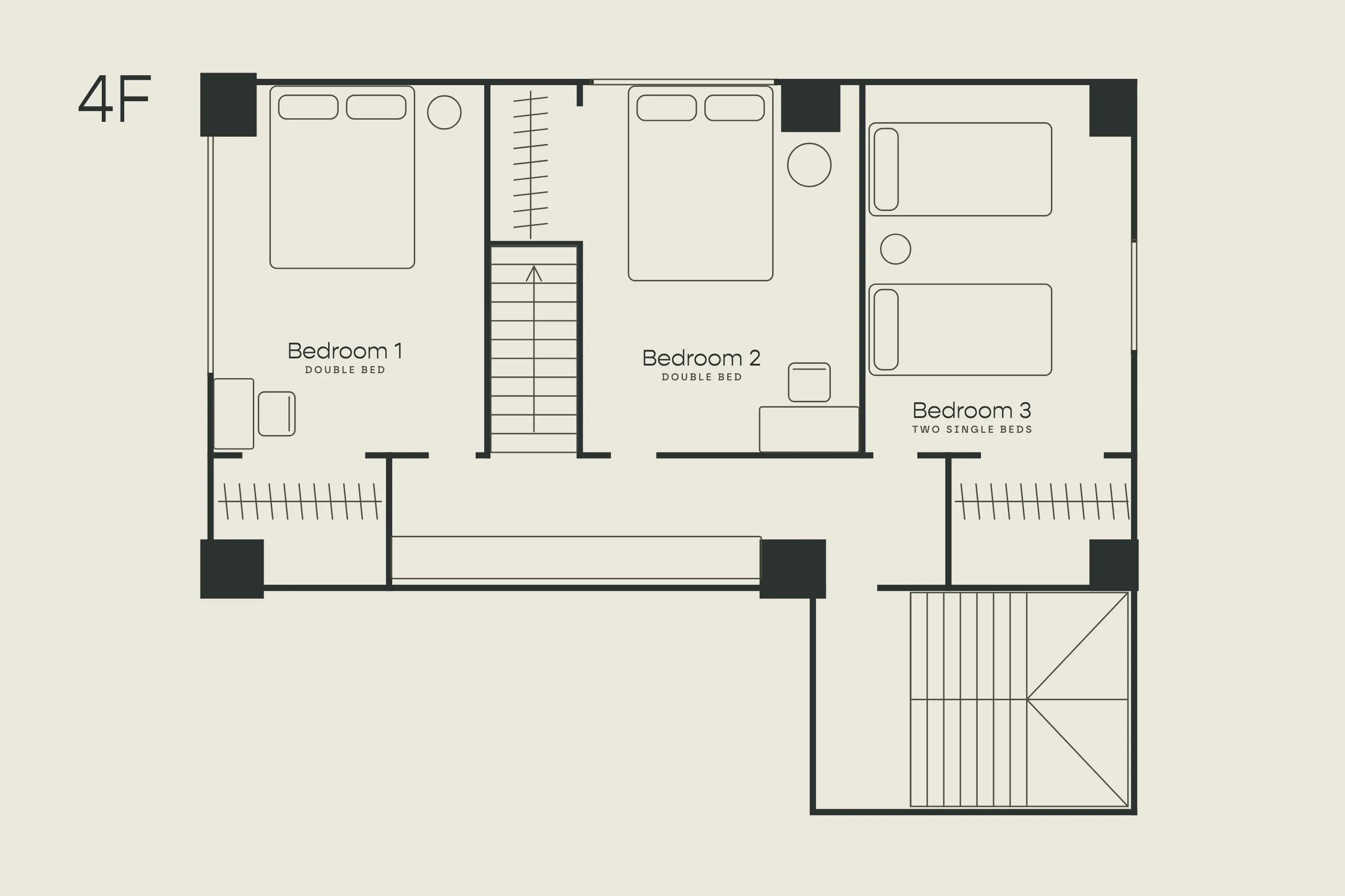 Kaminarimon Asakusa floor plan 4th floor