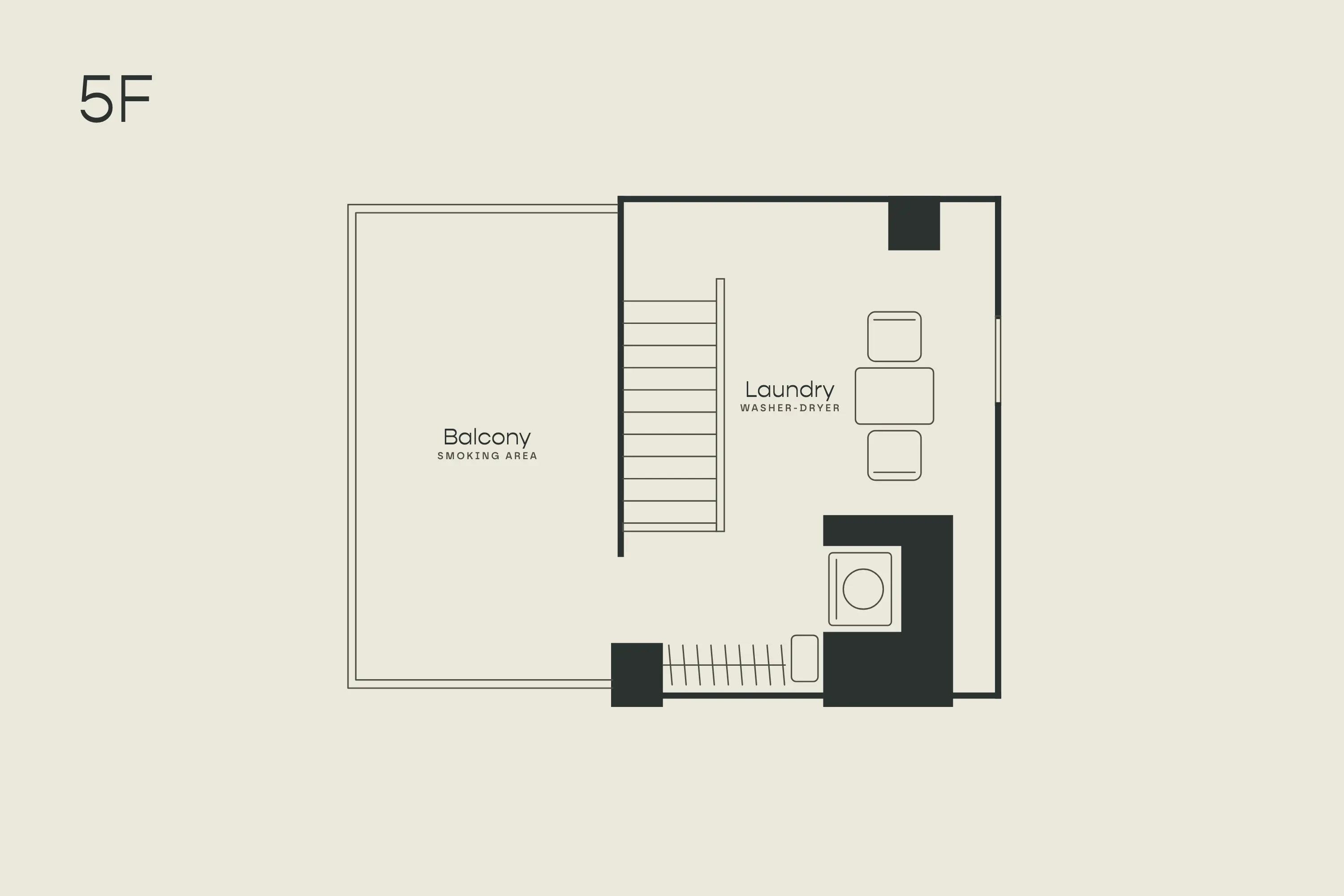 Kaminarimon Asakusa floor plan 5th floor