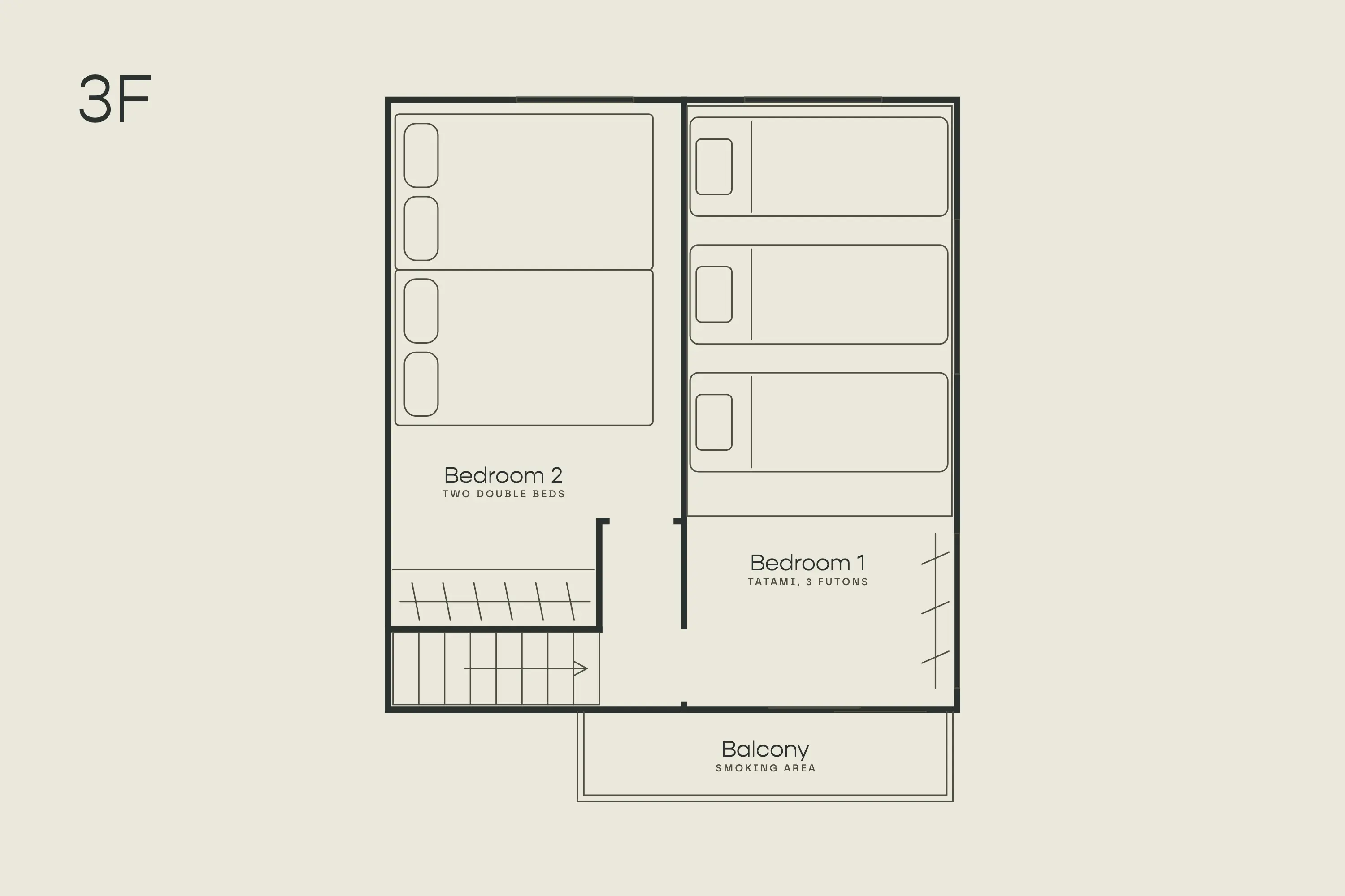 Fuyu Hatsudai house floor plan 3rd floor