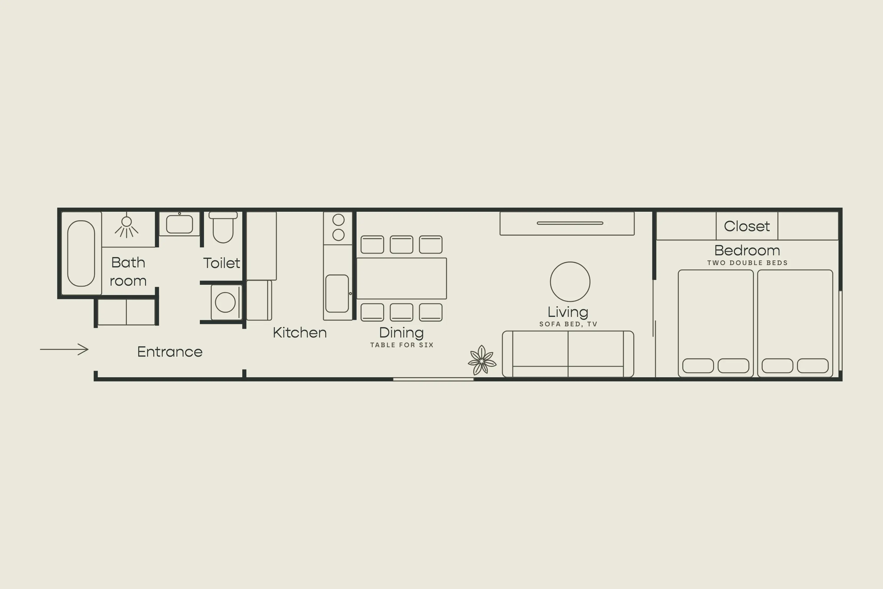 Asakusa apartment floor plan