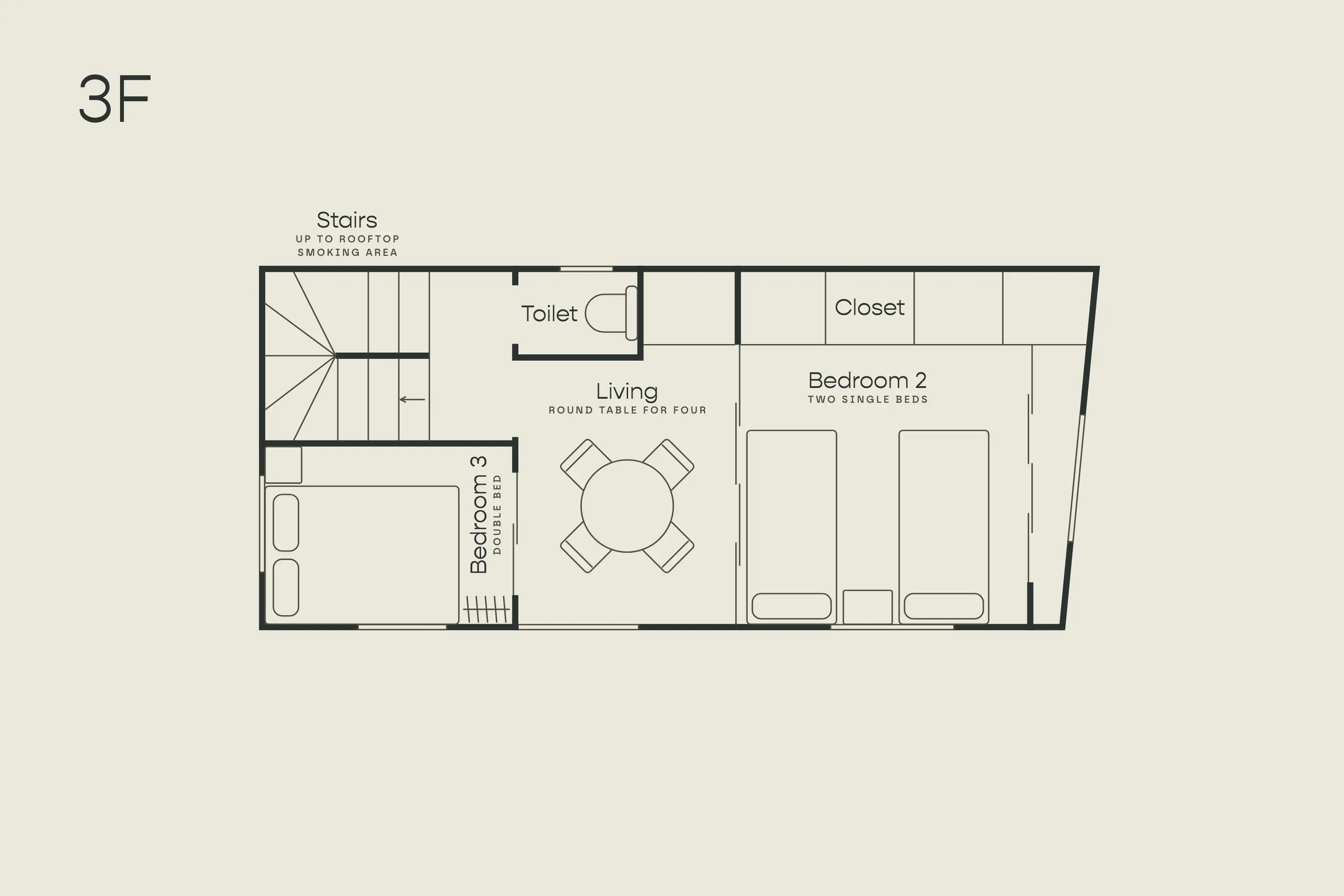 Nakano-Sakaue house floor plan 3rd floor